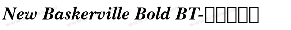 New Baskerville Bold BT字体转换
